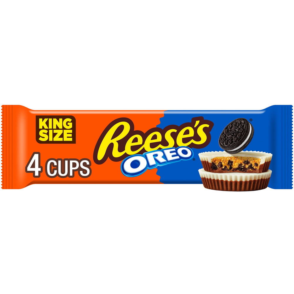 Reese's OREO Milk Chocolate and White Creme Peanut Butter · Galletas · 79 g · vasos · tamaño king