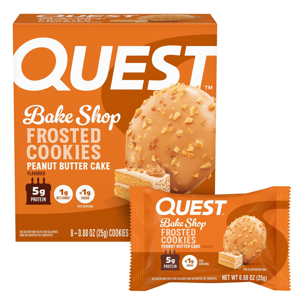 Quest Frosted Protein Cookie Peanut Butter Cake · Galletas · 8 pzas