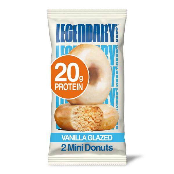 Legendary Foods Protein Donut Vanilla Glazed Mini · Dona · 2 pzas
