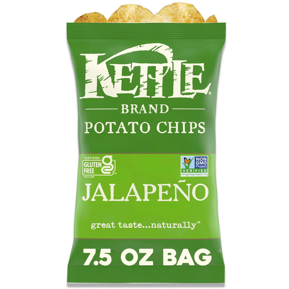 Kettle Brand Jalapeno Kettle Non-GMO Gluten-Free · Papas · 213 g · bolsa