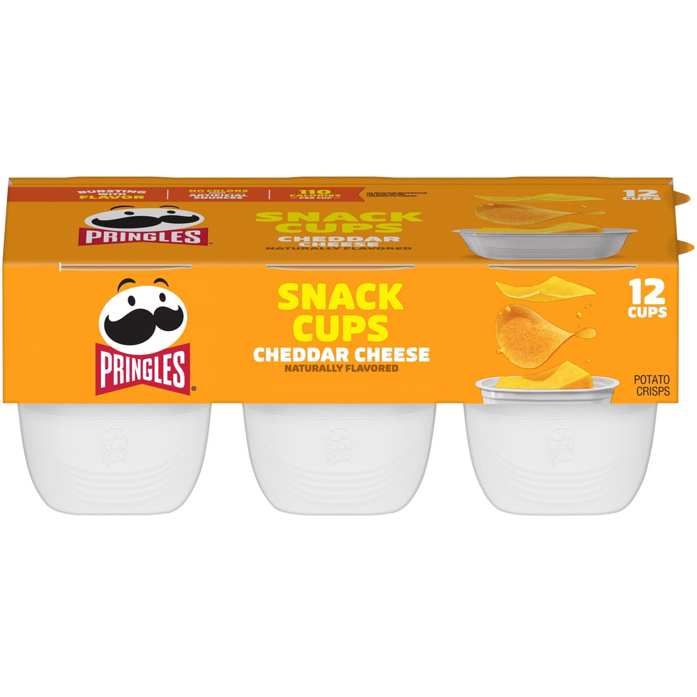 Pringles Potato Crisps Cups Cheddar Cheese · Papas · 249 g · vasos