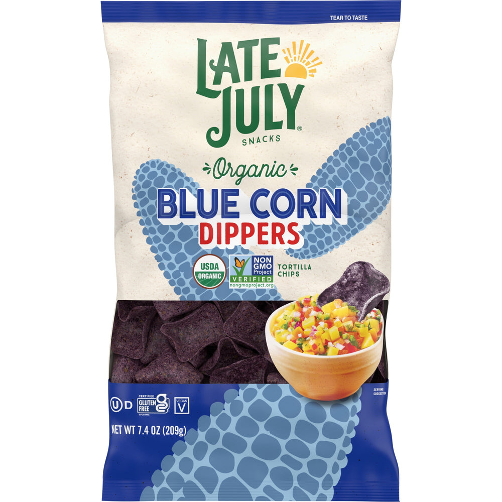 Late July Blue Corn Dippers Organic · Totopos · 210 g · bolsa