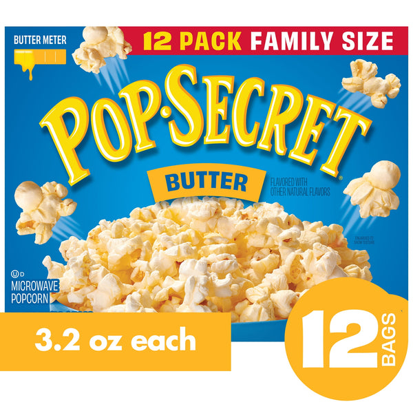 Pop Secret Butter · Palomitas · 12 pzas de 91 g