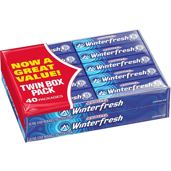 Winter Fresh Winter Fresh 20 Twin Pack 40-Count · Chicles y mentas · 40 pzas