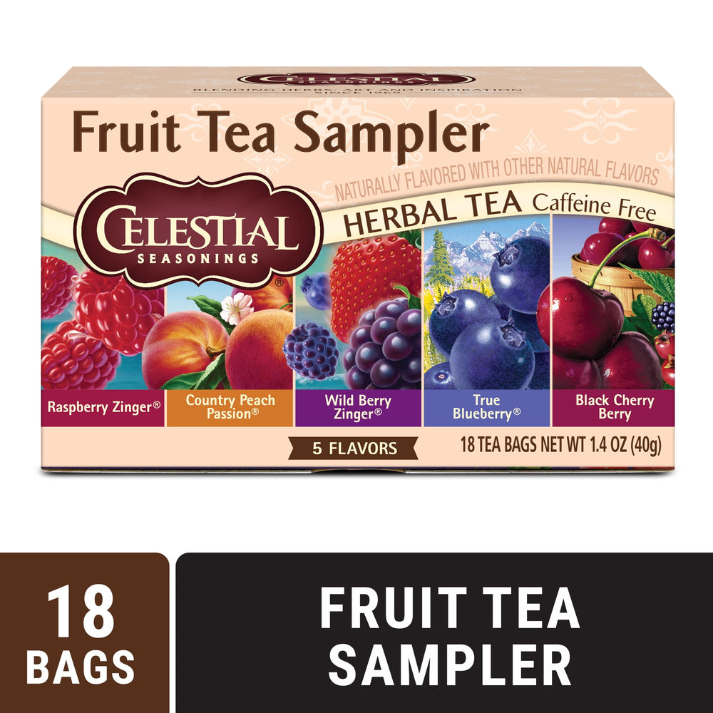 Celestial Seasonings Fruit Tea Sampler Caffeine-Free · Salsa y sazonador · 18 pzas