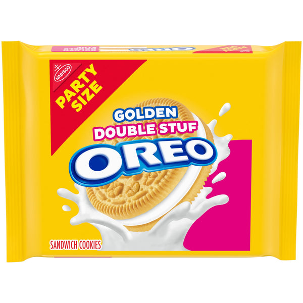 OREO Double Stuf Golden · Galletas · 757 g · tamaño fiesta