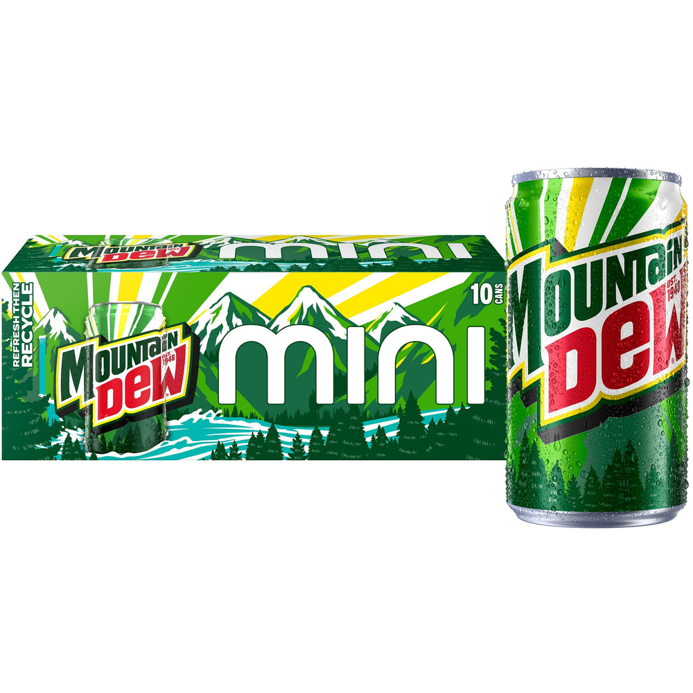 PR Mountain Dew Citrus Mini · Refresco · 10 latas de 222 ml