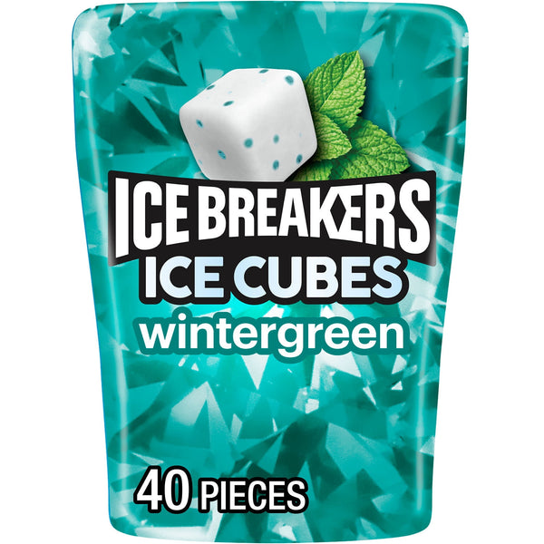 Ice Breakers Ice Cubes Wintergreen Sugar Free · Chicles y mentas · 40 pzas de 92 g