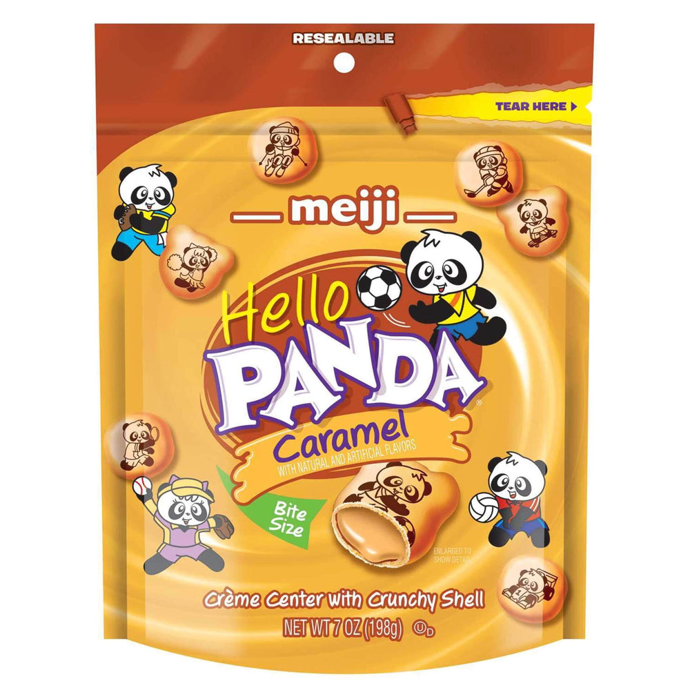 Meiji Hello Panda Caramel · Galletas · 198 g