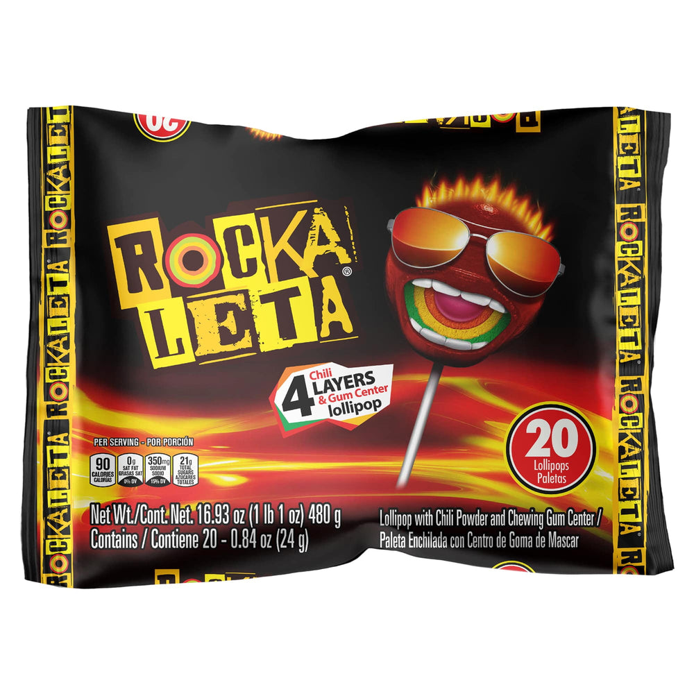 Sonric's Rockaleta Mexican Lollipop with Center · Caramelos · 20 pzas