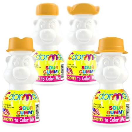 Colormoji Sour in 4 Beno Bear Painting Model · Gomitas · 40 g