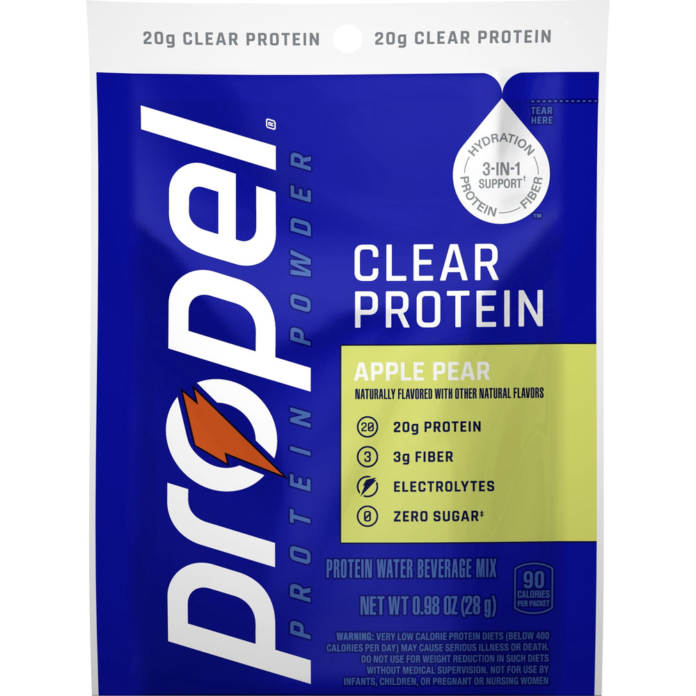 Propel Clear Protein Powder Apple Pear · Bebida · 5 porciones de 20 g