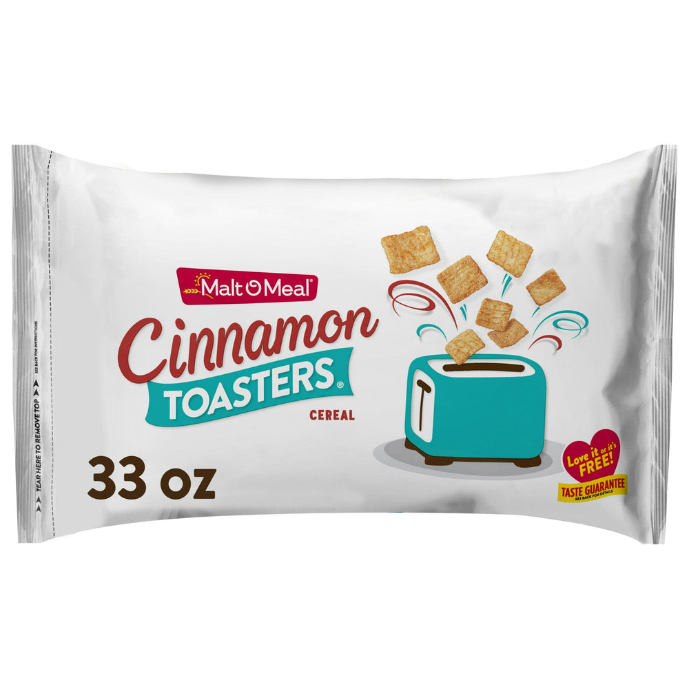 Malt-O-Meal Cinnamon Toasters Real Cinnamon Squares · Cereal · 936 g · bolsa