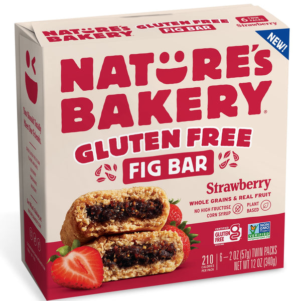 Nature's Bakery Strawberry Fig 6 Twin sin gluten · Pastelitos · 57 g