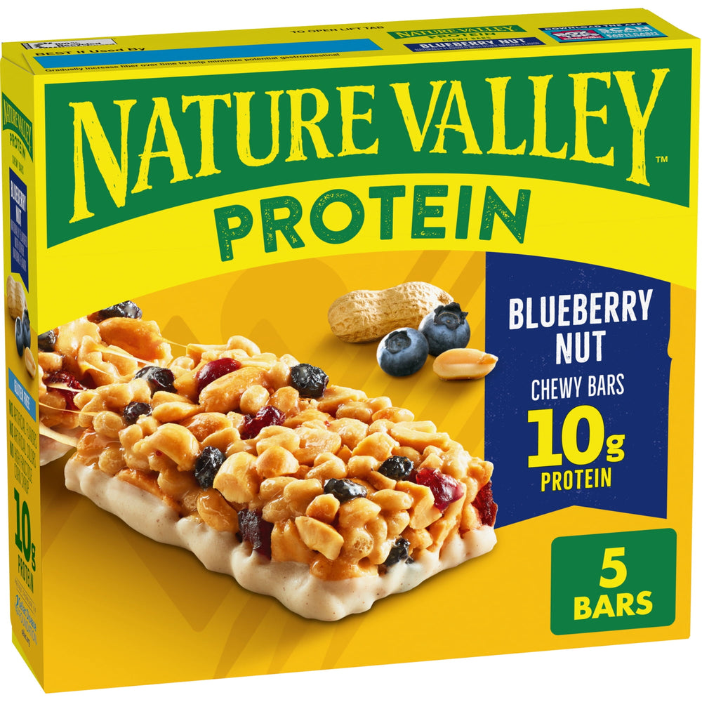 Nature Valley Protein Blueberry Nut 5 · Barras · 5 barras de 201 g