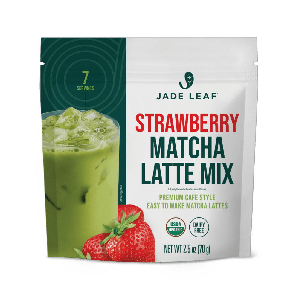 Jade Leaf Organic Strawberry Matcha Latte Mix Dairy-Free · Café y cremas · 71 g · sobre