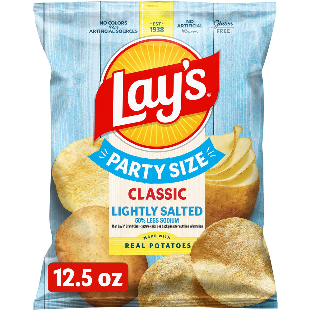 Lay's Lightly Salted · Papas · 354 g · bolsa · tamaño fiesta