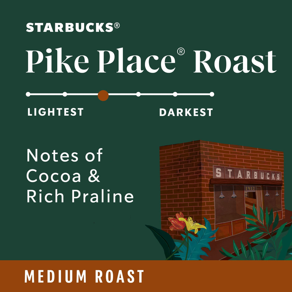 Starbucks Pike Place Roast K-Cup · Café en cápsulas · 22 piezas