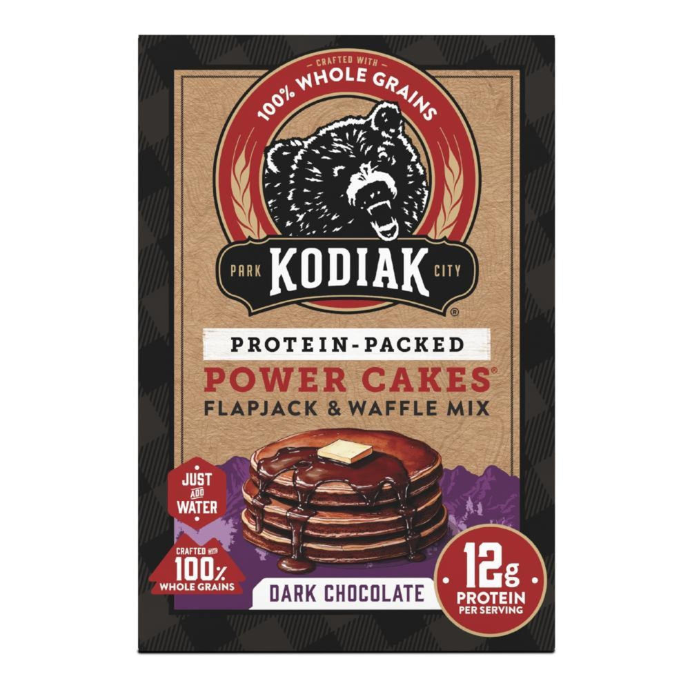 Kodiak Protein-Packed Power Cakes Dark Chocolate Pancake · Cereal · 567 g · caja
