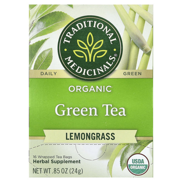 Traditional Medicinals Organic Green Tea Lemongrass · Té · 16 pzas