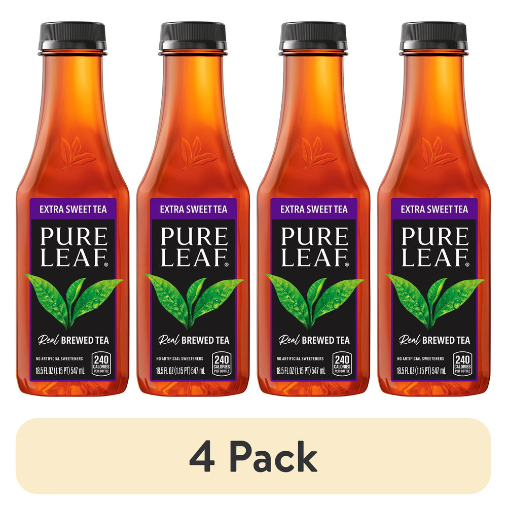 Lipton Pure Leaf Extra Sweet Tea Bottled Tea · Té · 4 botellas de 547 ml