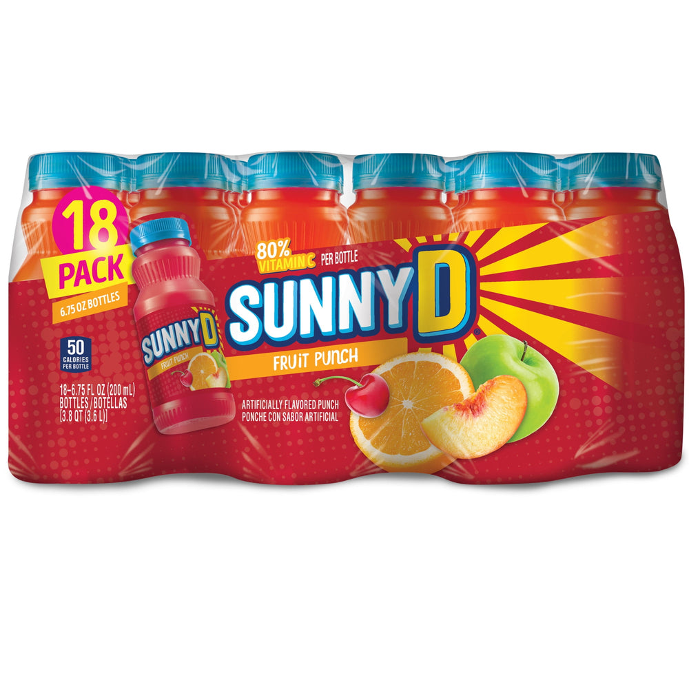 SUNNYD Fruit Punch · Bebida · 18 pzas de 200 ml