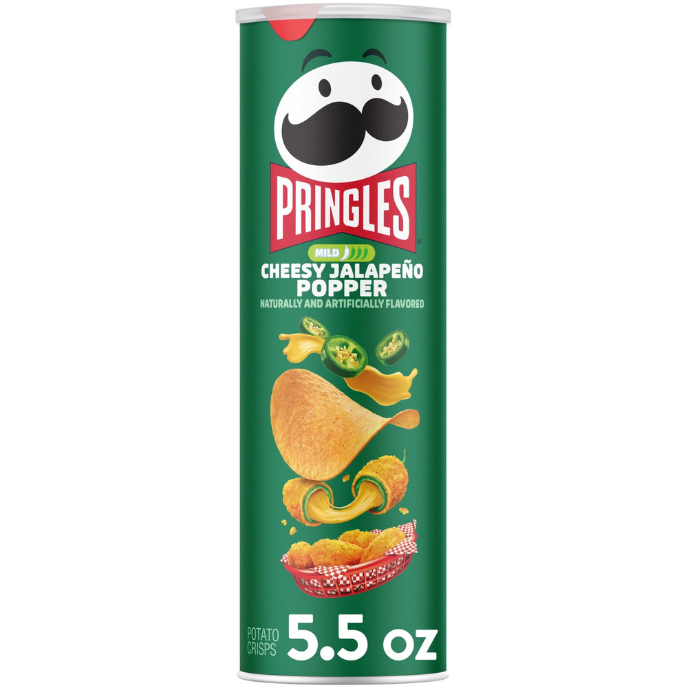 Pringles Cheesy Jalapeno Popper Potato Crisps · Papas · 156 g · bote