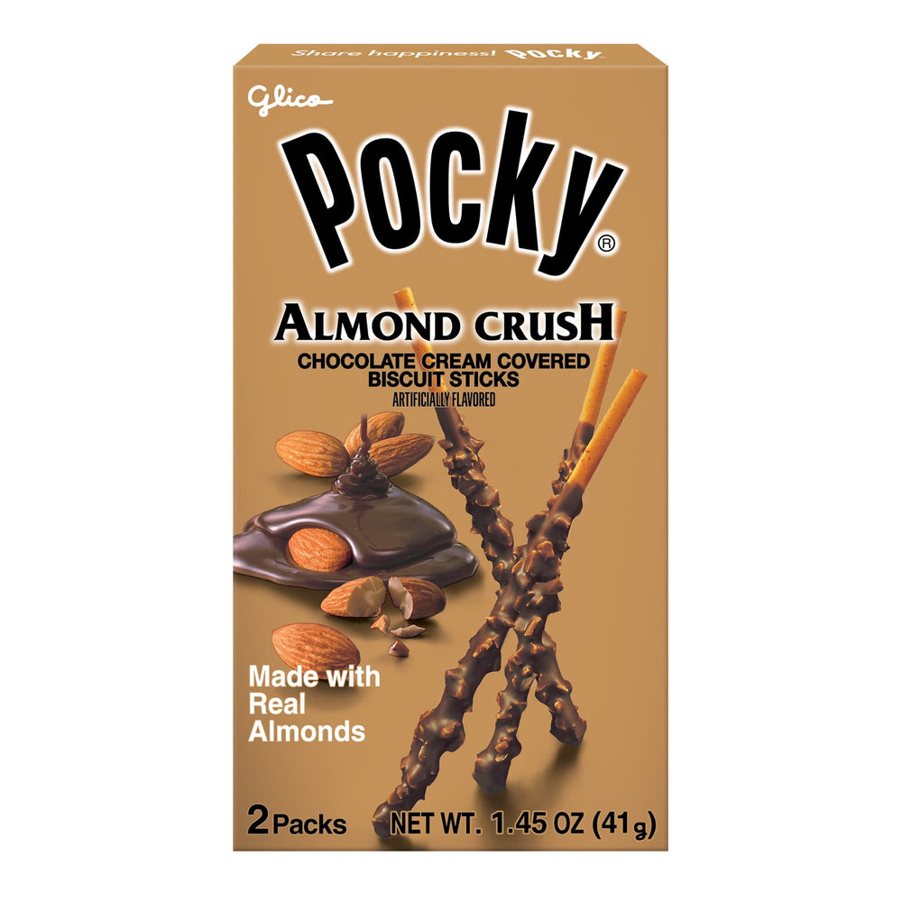 Glico Pocky Chocolate Almond Crush Covered Biscuit Sticks · Galletas · 41 g