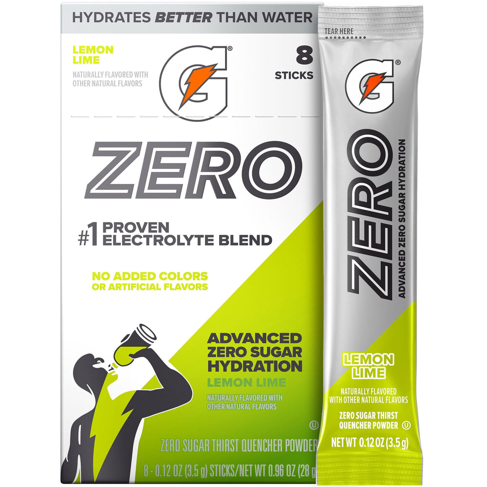 Gatorade Lemon Lime Zero Sugar · Polvo para agua · 3 g