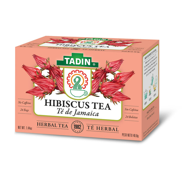 Tadin Hibiscus Tea Herbal Tea Caffeine-Free · Té · 24 pzas