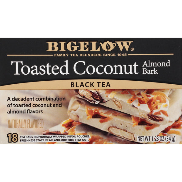 Bigelow Toasted Coconut Almond Bark Black Tea · Té · 18 pzas