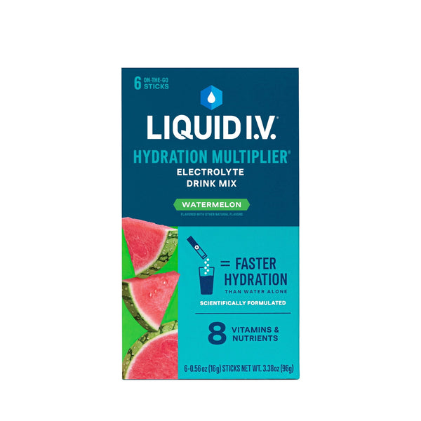 Liquid I.V.® Watermelon Hydration Multiplier® · Polvo para agua · 6 pzas
