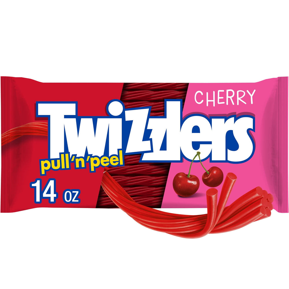 Twizzlers Pull 'N' Peel Cherry Licorice Style · Gomitas · 397 g · bolsa