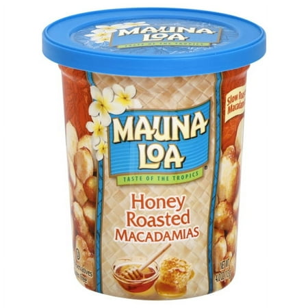 Mauna Loa Honey Roasted Macadamias with Hawaiian Honey · Surtido · 113 g · vaso