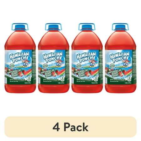 Hawaiian Punch Watermelon Berry Boom Juice 1 Gal · Bebida · 4 botellas