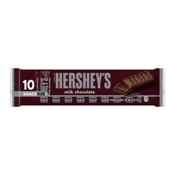 Hershey's Milk Chocolate & Miniatures . · Caramelos · 10 pzas · 1.28 kg · tamaño snack