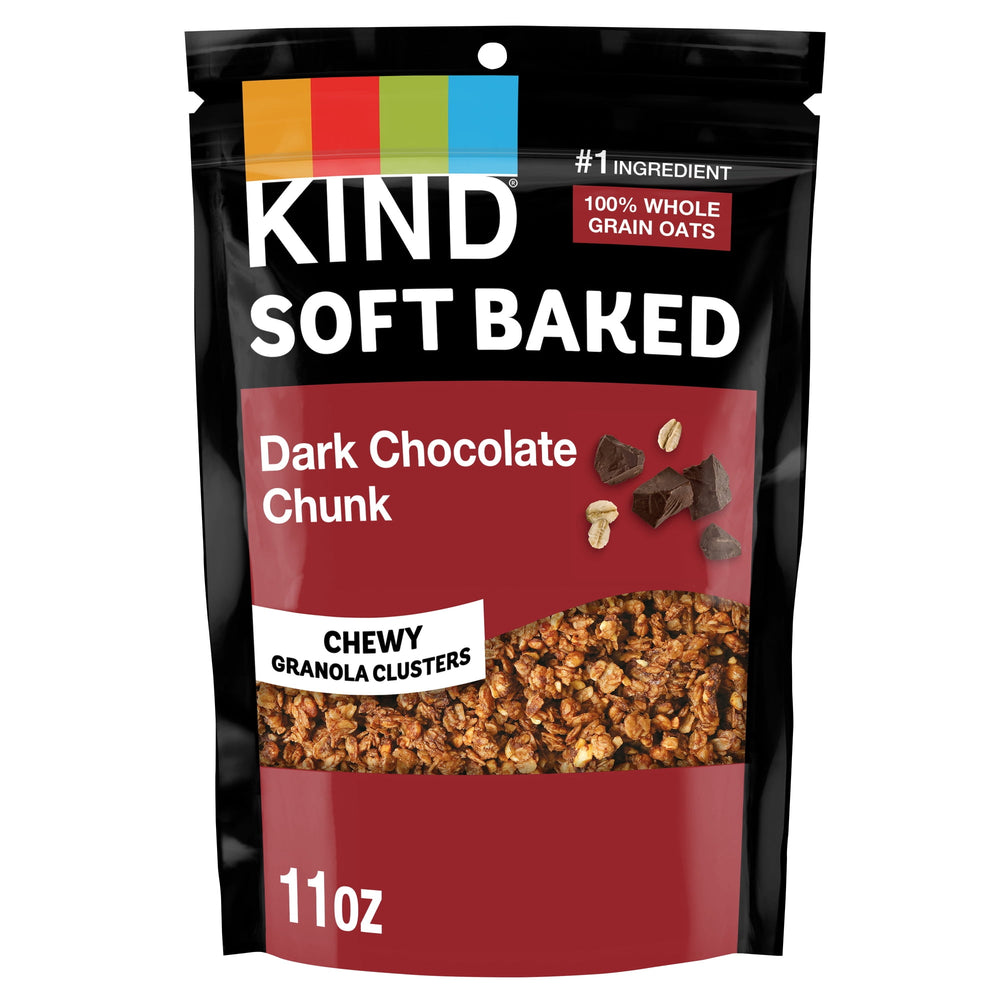 KIND Dark Chocolate Chunk Clusters Gluten Free · Granola · 312 g · bolsa