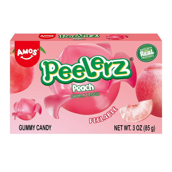 AMOS Peelerz Peach Theatre Box Gluten · Gomitas · 85 g · caja
