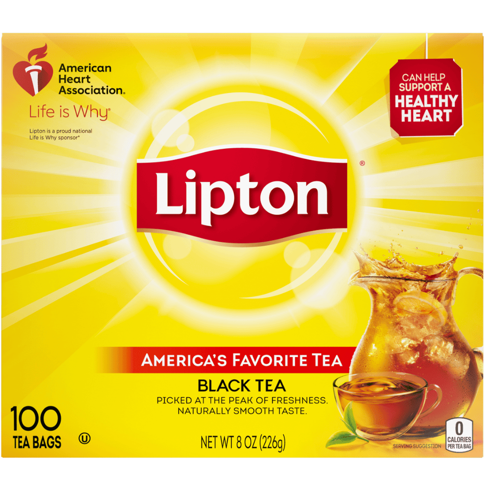 Lipton Tea Bags Regular Black Tea · Té · 100 pzas