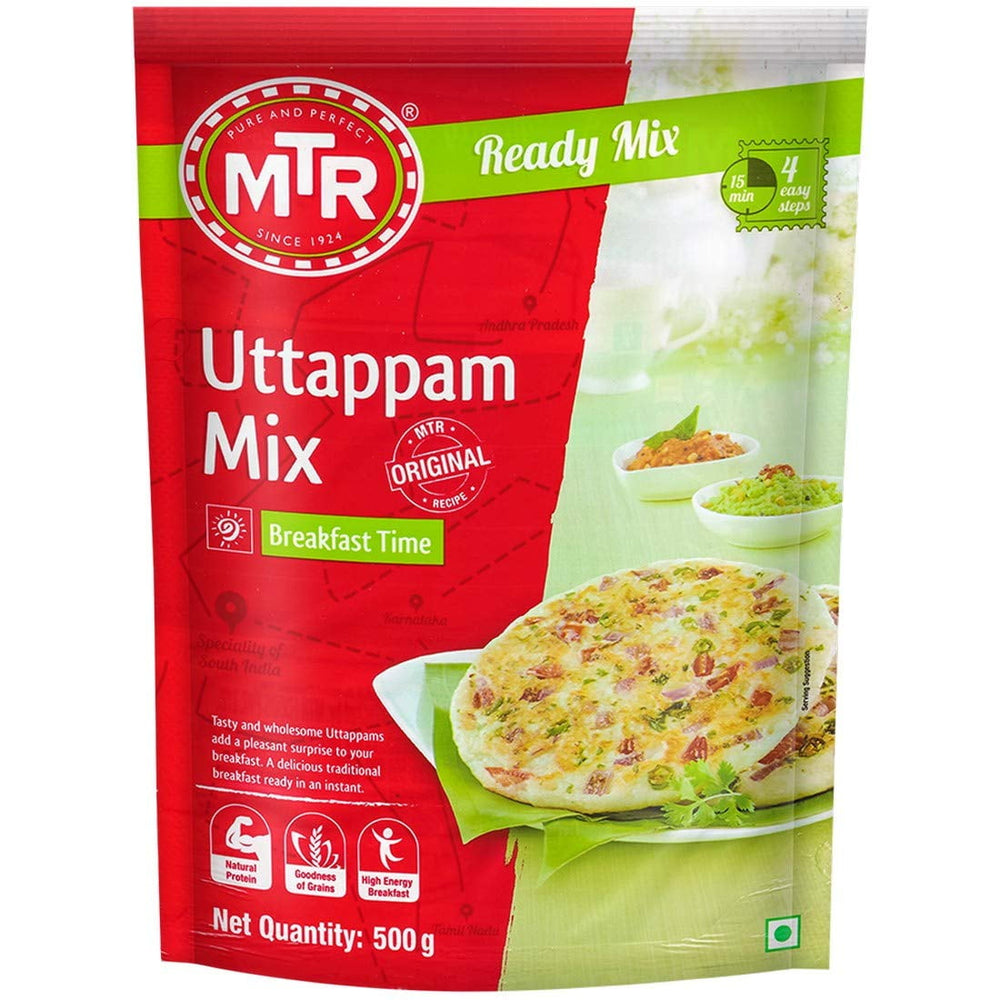 MTR Instant Uttappam Mix - Ready to Cook Authentic Indian · Avena y hot cakes · 500 g