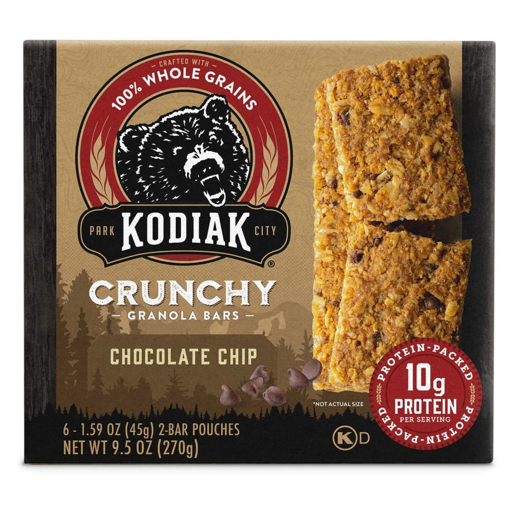 Kodiak Protein-Packed Chocolate Chip · Barras · 6 pzas de 45 g
