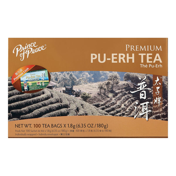 Prince Of Peace Tea Premium Pu-erh Tea 100 teabags · Té
