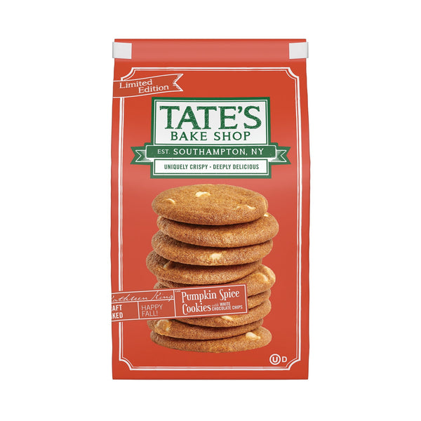 Tate's Bake Shop Pumpkin Spice with White Chocolate · Galletas · 184 g