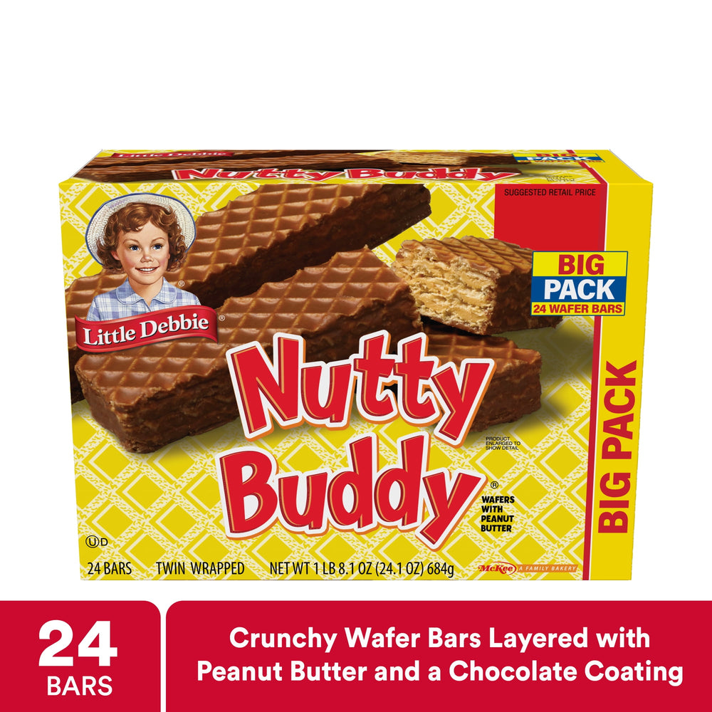 Little Debbie Big Pack Nuddy Buddy Wafer · Galletas · 24 pzas · 683 g