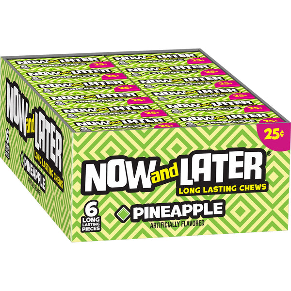 Now and Later Original Pineapple Taffy Chews · Gomitas · 26 g · caja