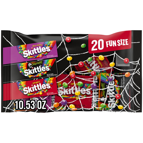Skittles Original Wild Berry & Shriekers Halloween · Caramelos · 20 pzas · tamaño fun