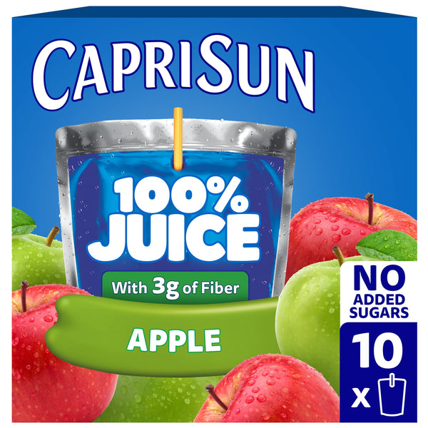 Capri Sun 100% Juice Apple · Bebida · 10 sobres de 170 g