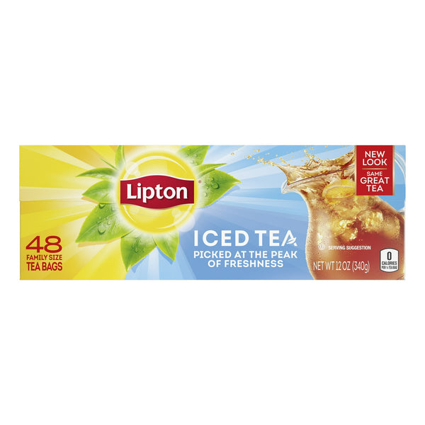 Lipton Family Sized Iced Black Tea Caffeinated · Té · 48 pzas