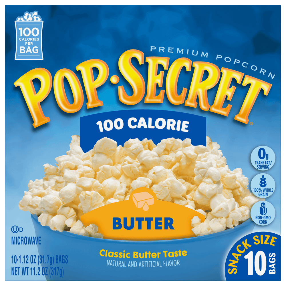 Pop Secret 100 Calorie Butter · Palomitas · 10 pzas de 32 g