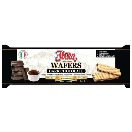 Flora Dark Chocolate Wafers · Galletas · 150 g